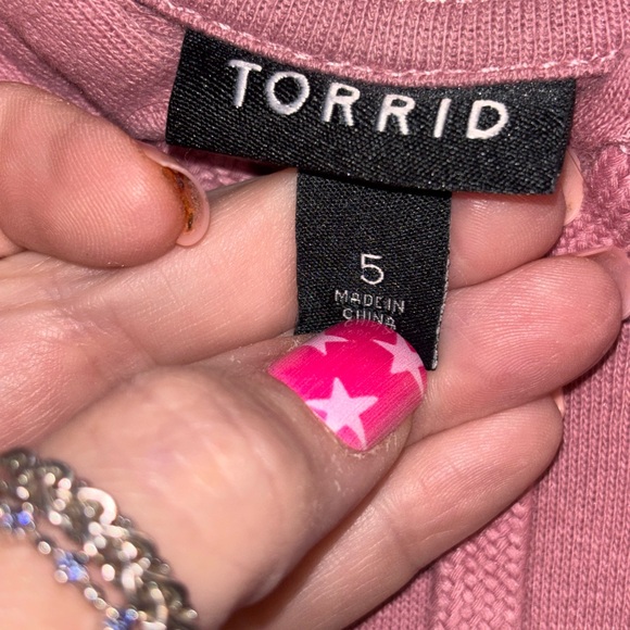 Torrid Pink Hoodie with Love Graphic - Picture 3 of 3